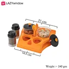 Plastic Multipurpose Spice and Pickle Jar Rack for Kitchen 