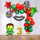 Hulk Theme 3rd Birthday Balloon Decoration Kit For Kids, Multicolor, Pack Of 53