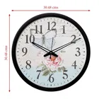 Khatu Craft Circle Clock Butterfly printed 30x30cm