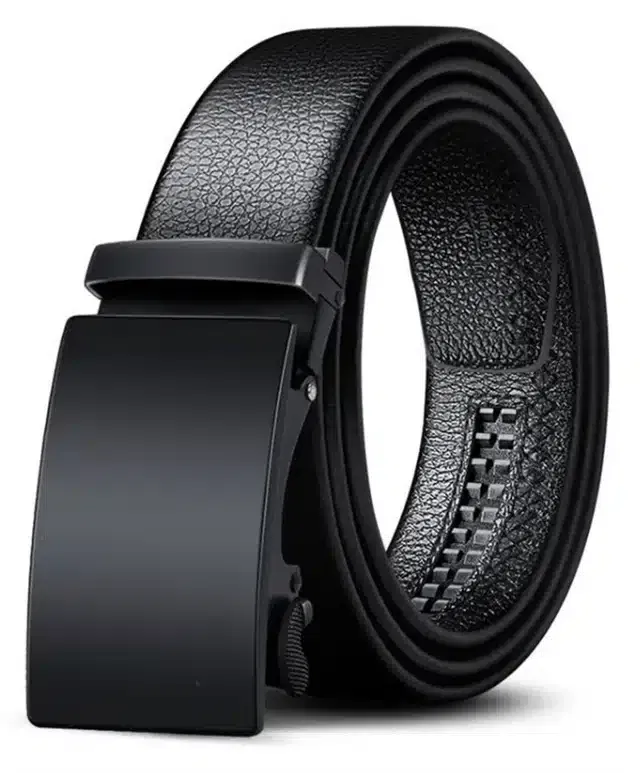 Synthetic Casual Belt for Men (Black)