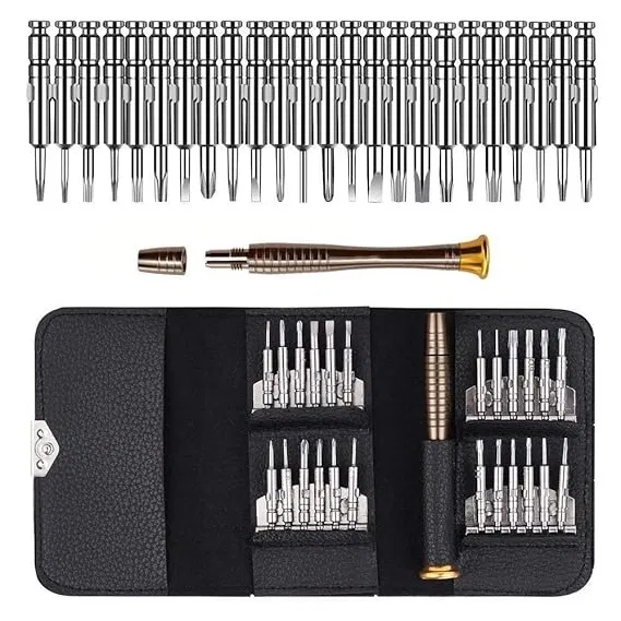 Stainless Steel 25 in 1 Screwdriver Tool Kit (Multicolor, Set of 1)