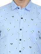 Cotton Blend Printed Shirt for Men 