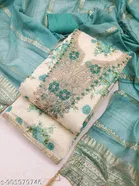 Embroidered Punjabi/All Over Suits Semi-Stitched Suits 