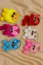Soft Fur Elastic Multicolor Hair Rubber Band for Kids & Girls 