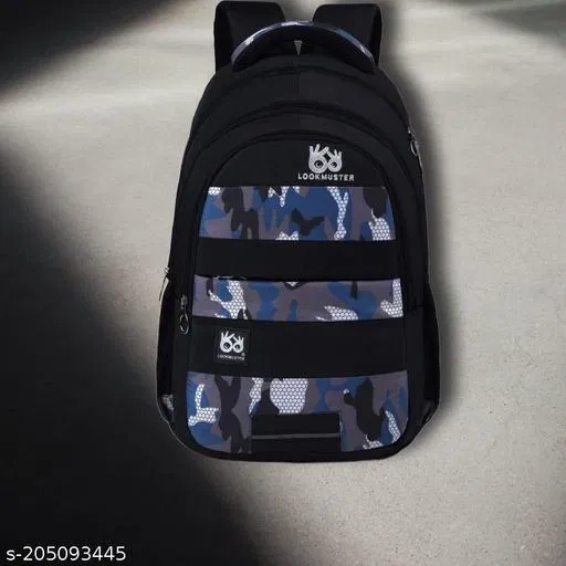 Nylon Backpack for Men & Women, Black