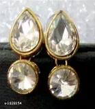 Women'S Alloy Gold Plated Jewellery Set, White