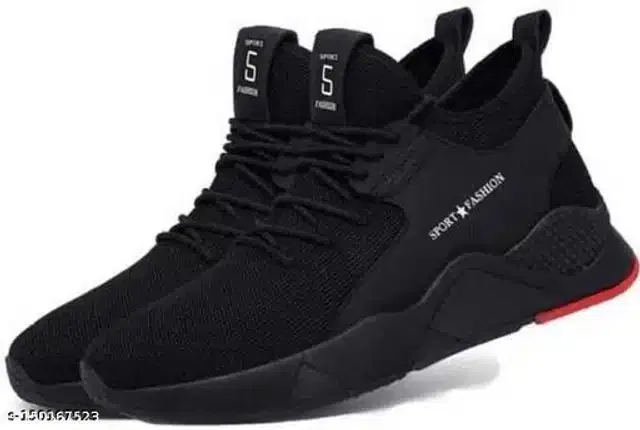 Casual Shoes for Men (Black, 6)