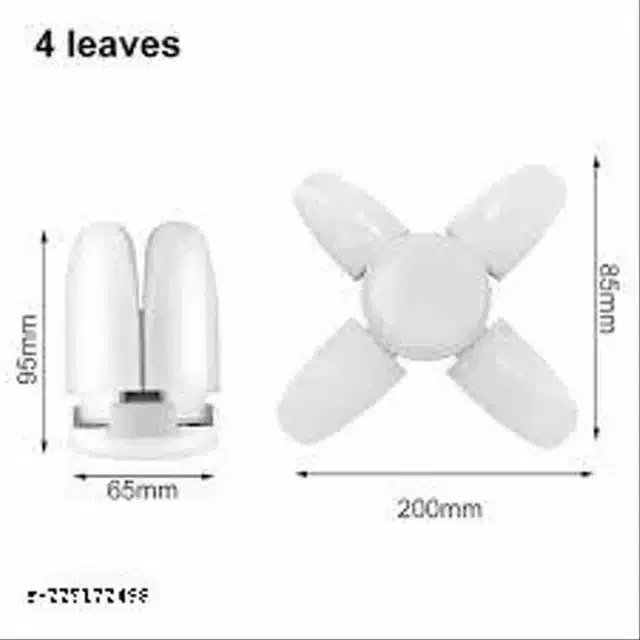 Foldable Fan Shape LED Bulb (White, 25 W)