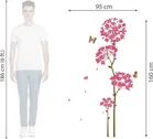 AVV Flowers Pink Dandelion Wall Stickers 95x160cm