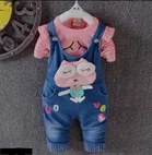 Denim Printed Clothing Set for Girls 