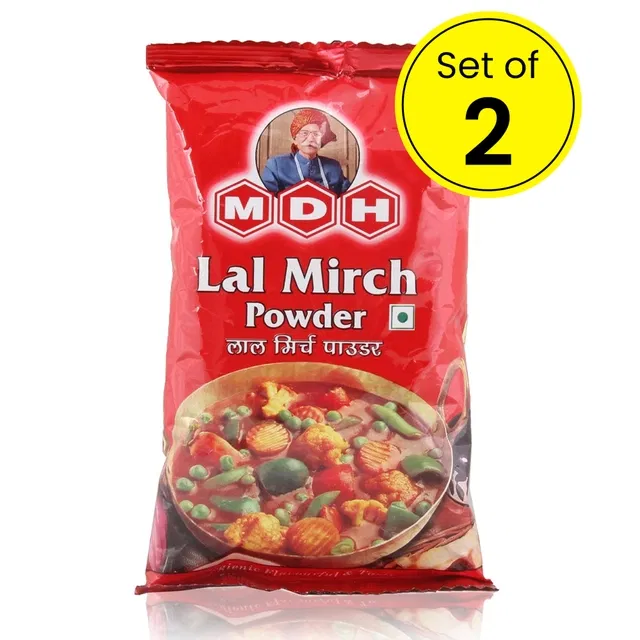 MDH लाल मिर्च पाउडर 2X100 g (सेट ऑफ़ 2)