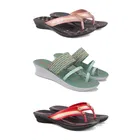 Combo of Heels & Slippers for Women 