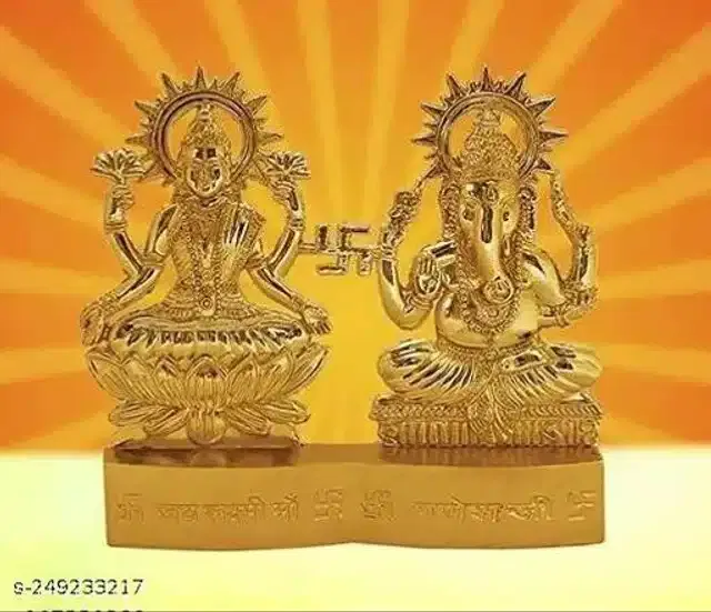 Laxmi Ganeshji Idol (Gold)