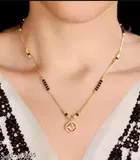 Alloy Gold Plated Mangalsutra for Women, Gold