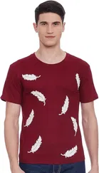 Half Sleeves Printed Round Neck T-Shirt for Men 