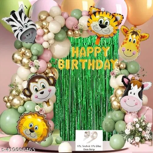 52 Pcs Balloons Decoration Kit, Multicolour, Set of 1