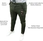 Lycra Solid Trackpant for Men 