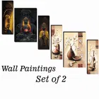 MDF 2 Pcs Designer Wall Painting for Home & Office 
