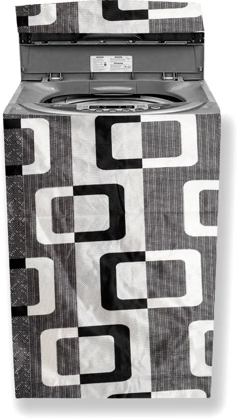 Dustproof Top Load Washing Machine Cover (Black)( 6 Kg, 6.5 kg, 7 kg, 7.5 kg) (Pack Of 1)