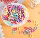Polyester Mini Rubber Band for Women, Multicolor, Pack of 100