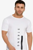 100% Cotton Round Neck Printed T-Shirt for Men 