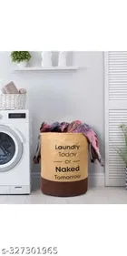 RAJ BAG 45 L Beige, Brown Laundry Bag, Non Woven, Pack of 2