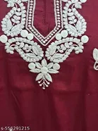 Floral Embroidered Rayon Kurti for Women 