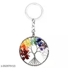 7 Chakra Life of Tree Keychain (Multicolor)