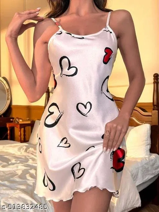 Nightdress for Women (White, XL)