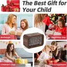 Wooden Piggy Bank & Money Savings Challenge Box 