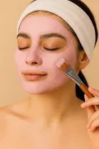 Rose Powder Face Pack With Gulab Jal & Applying Brush Pack Of 3