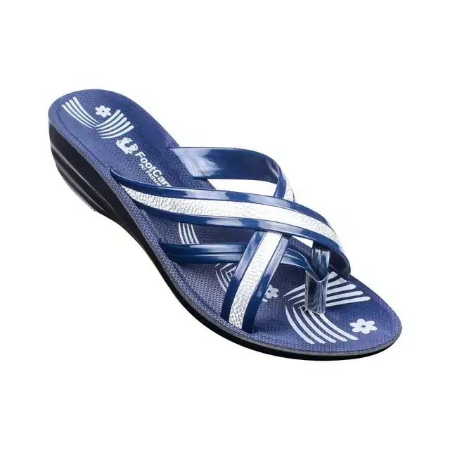 Flats for Women (Blue & White, 5)