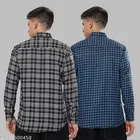 Polycotton Checked Shirts for Men, Multicolor 