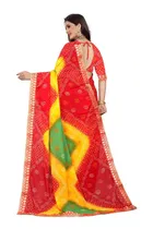 Kanooda Fancy Women Georgette Flower Printed Saree 