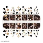 Butterflys Heart Star Mix Nail Decorations, Multicolor, Set of 1