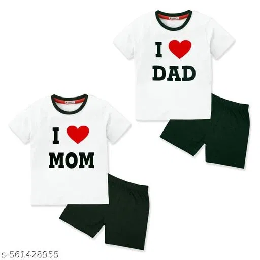 Cotton Blend Printed Clothing Set for Boys, Multicolour, Pack Of 2 (6-12 Months)