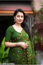 Georgette Printed Saree for Women 