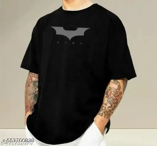 Cotton T-shirt for Men, Black (S)