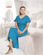 100% Cotton Printed Nightdress for Women 