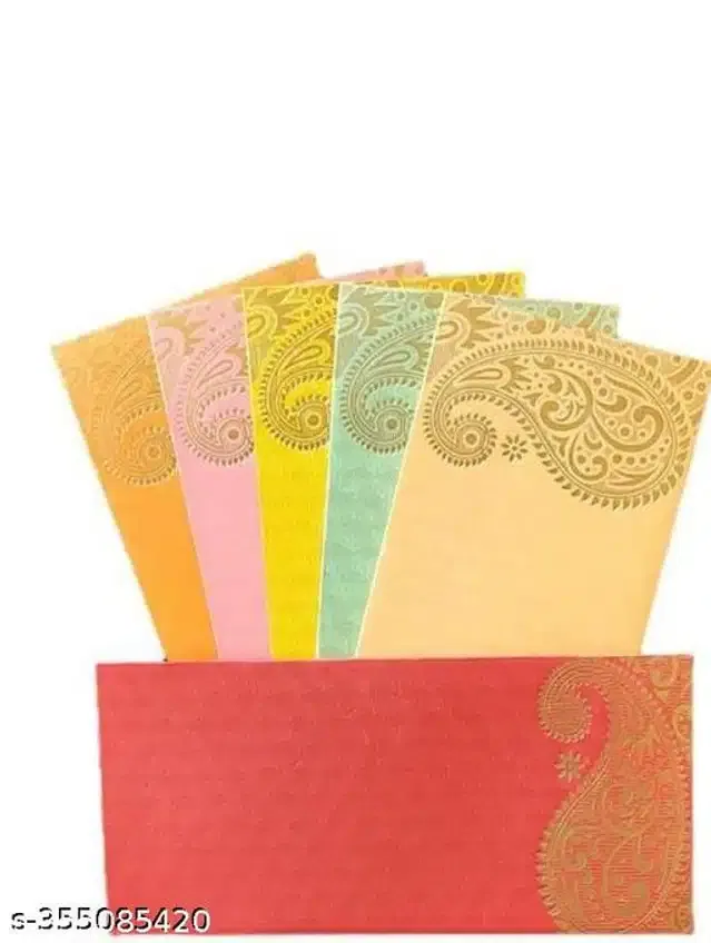 Designer Gift Envelope (Multicolor, Pack of 30)