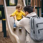 Executive Grey Multi-Pocket Laptop Bag