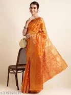 Organza Zari Woven Saree for Women 