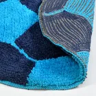 Microfiber Anti Skid Doormat, Blue 