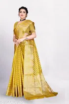 Organza Zari Woven Saree for Women 