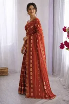 Bollywood Embroidered Georgette Saree for Women 