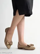 Shoetopia Beige Ballerinas 
