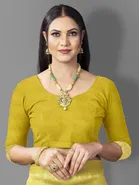 Litchi Silk Zari Woven Saree for Women, Green 