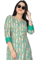 Cotton A-Line Kurti with Pant 