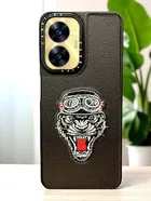 Synthetic Pu Leather Back Cover For Realme Rmx3710 / N55 