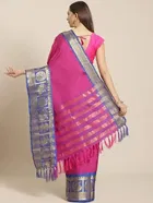 शारदा क्रिएशन कॉटन एम्बेलिशड साड़ी 